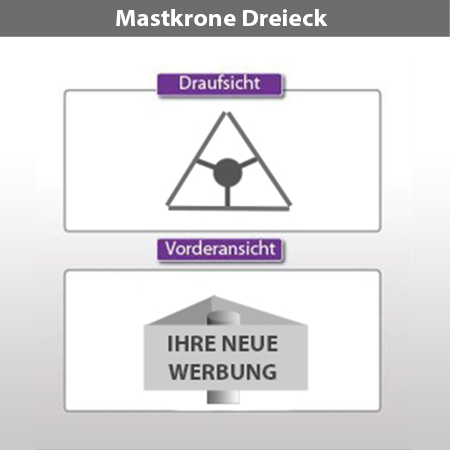 Dreiecksmastkrone